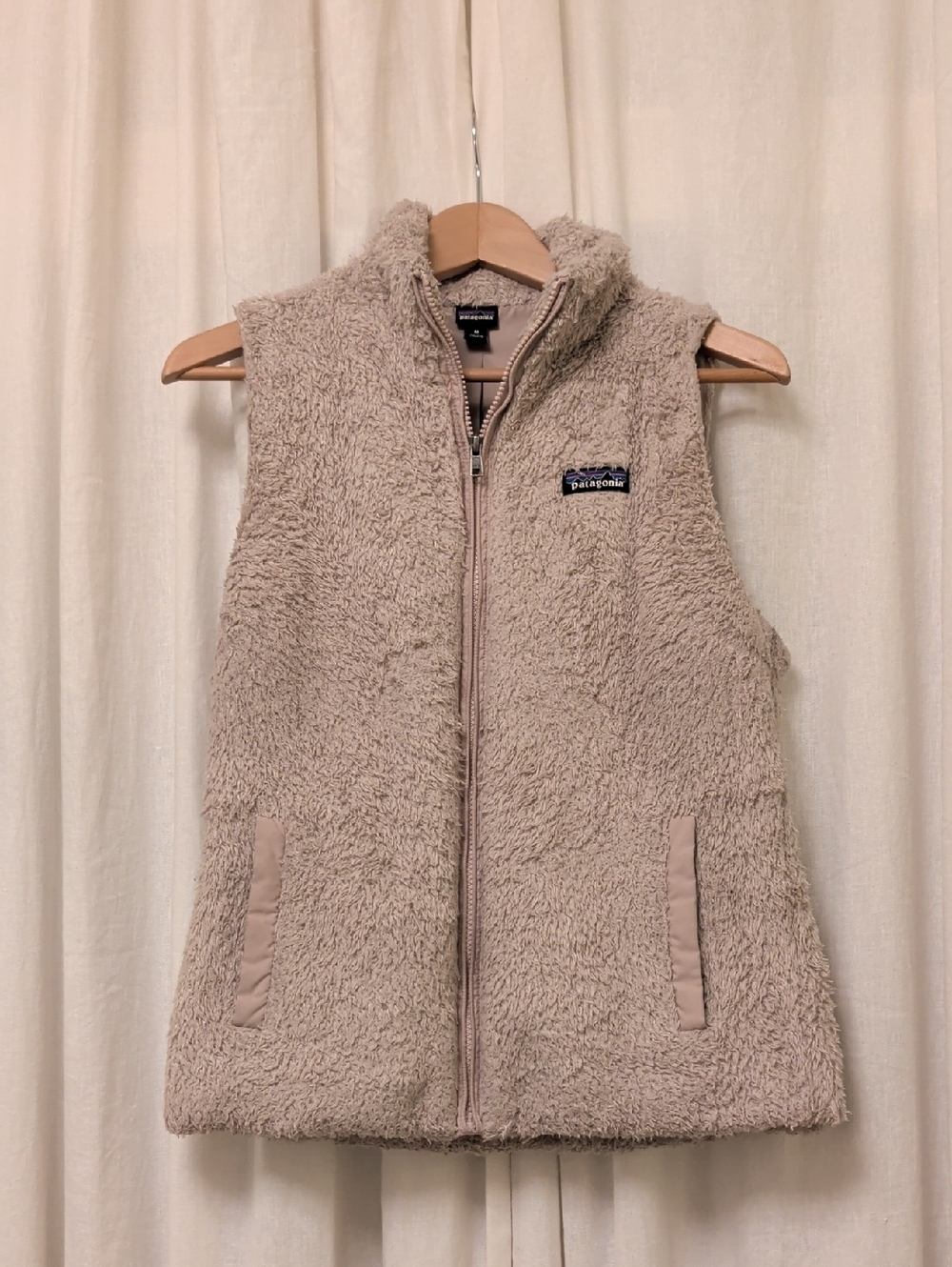 Patagonia Women's Taupe Sherpa Fleece Vest